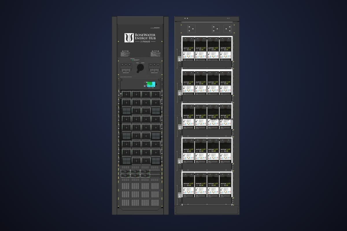 RoseWater Energy three-phase power system